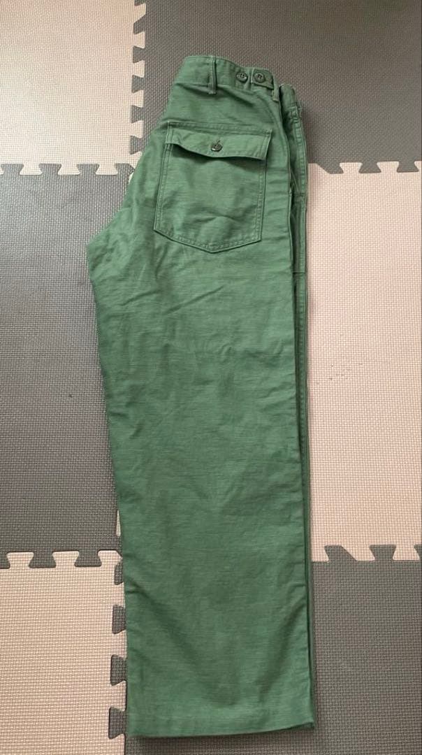 美品　orSlow ベイカーパンツ グリーン サイズM