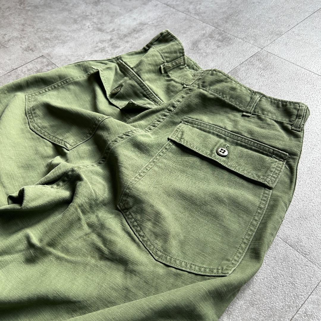 60s アメリカ軍 OG107 ベイカーパンツ 30×35