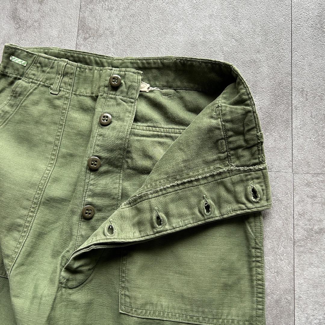60s アメリカ軍 OG107 ベイカーパンツ 30×35