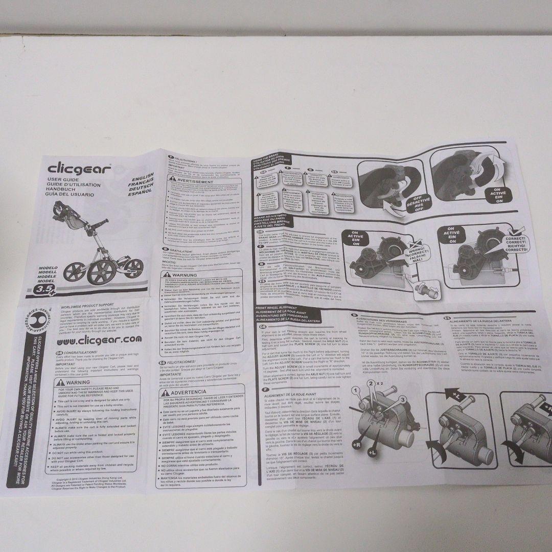 clicgear 3.5+ 【本体のみ】手押しゴルフカート 傘立て ジュニア