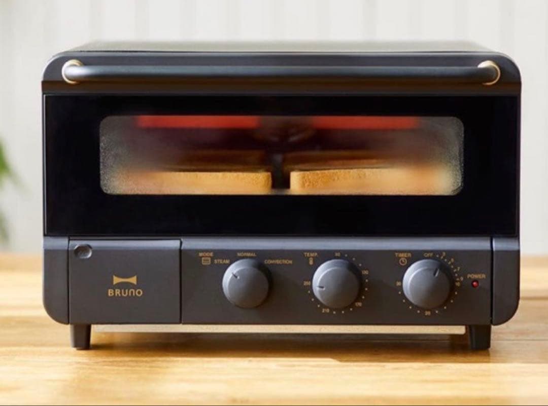 BRUNO スチーム＆ベイク トースター（ブラック）