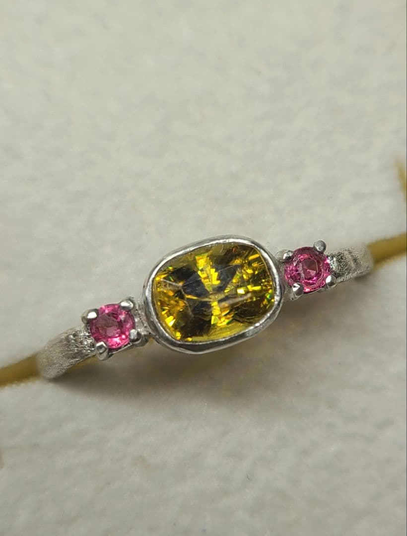 minはる★天然スフェーン★リング、ペンダントオーダー