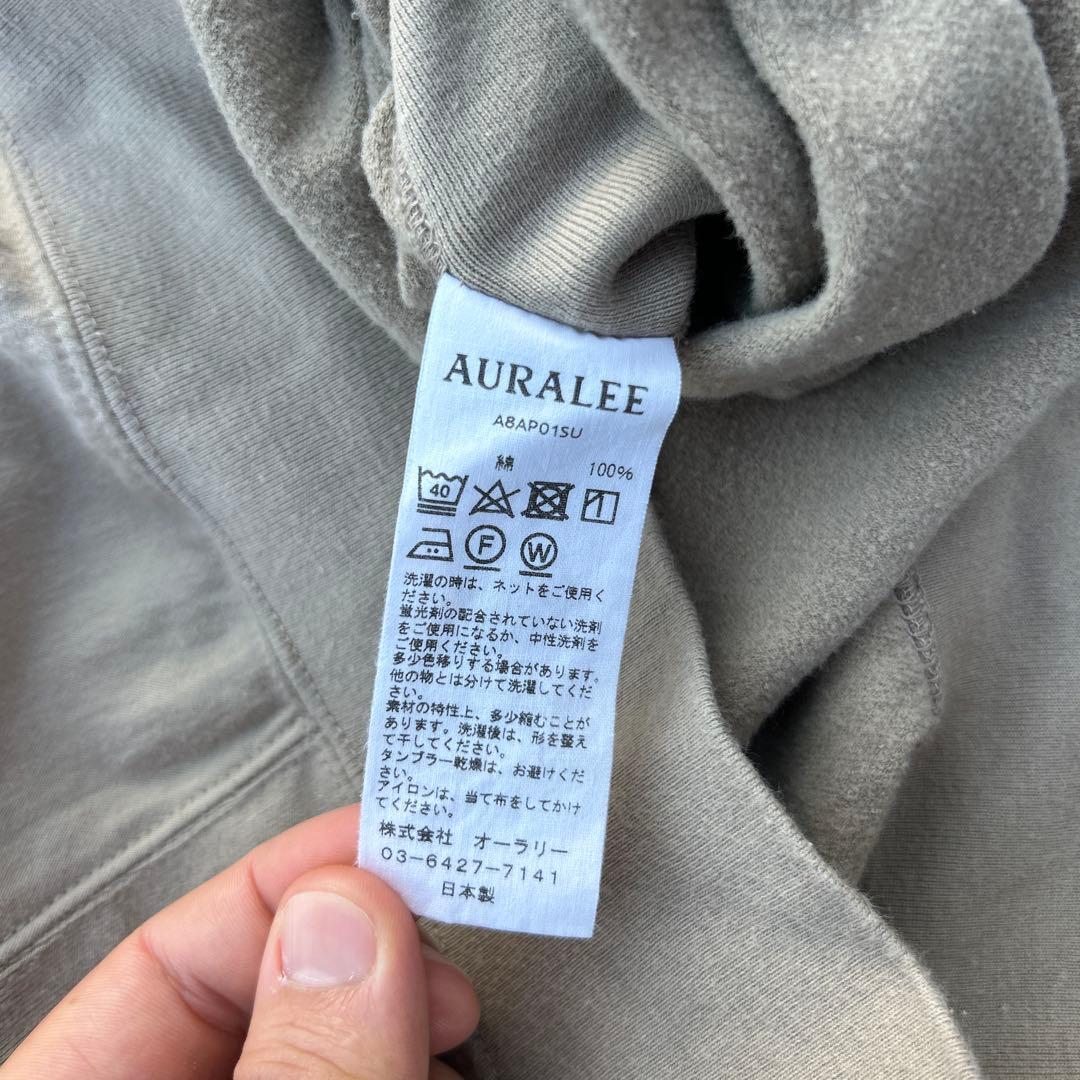 即完品 AURALEE 2018aw SUPER HIGHGAUGE SWEAT