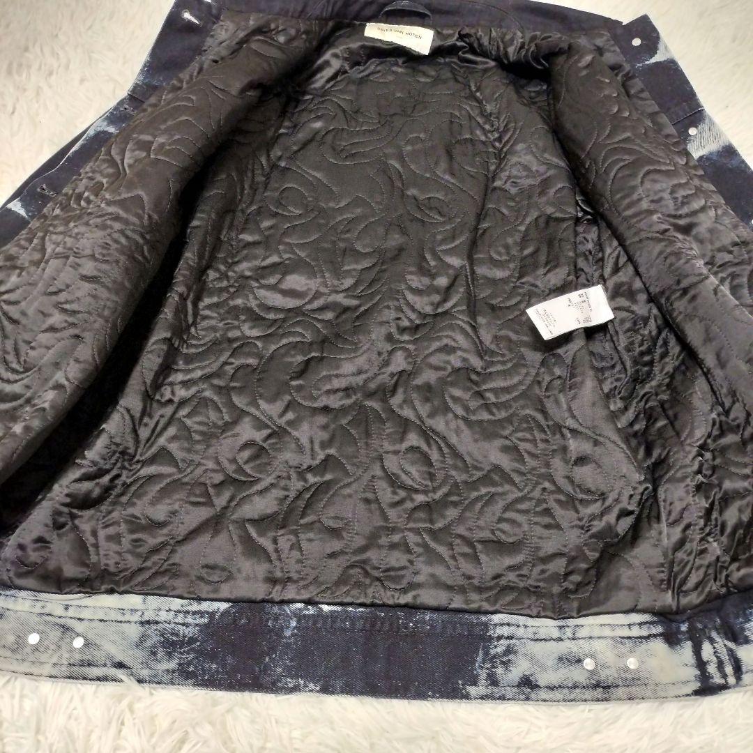 美品 DRIES VAN NOTEN デニム ジャケット ブリーチ ベルト