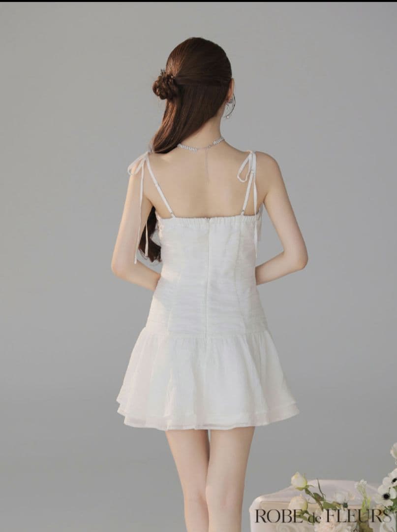 ♡*様 ROBE de FLEURS サテン/ フロントシフォン/ ミニ/ キャ