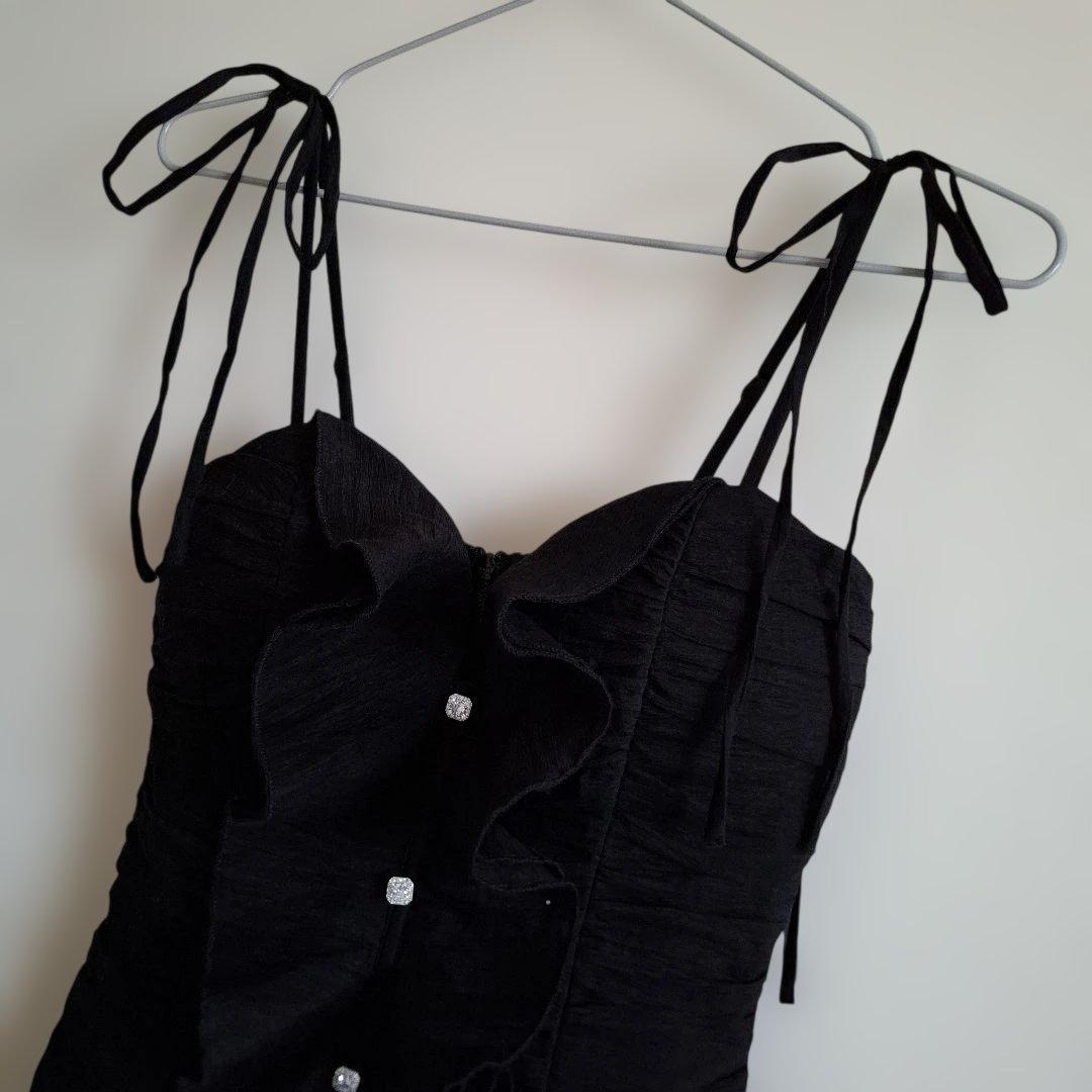 ♡*様 ROBE de FLEURS サテン/ フロントシフォン/ ミニ/ キャ