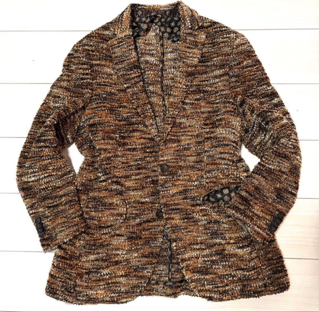 大きめサイズ ETRO エトロ カシミヤ混 テーラードジャケット 50 メンズ