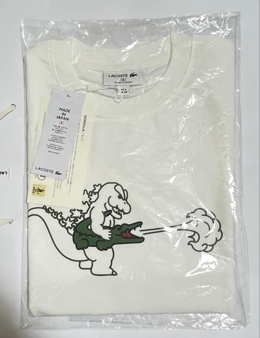 LACOSTE × ゴジラ コラボ Tシャツ