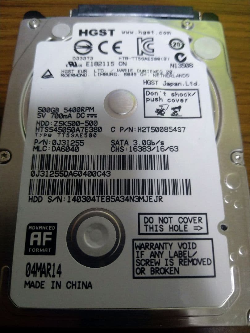 AMD Ryzen 5 3400G CPU 2.5インチSATA HDD