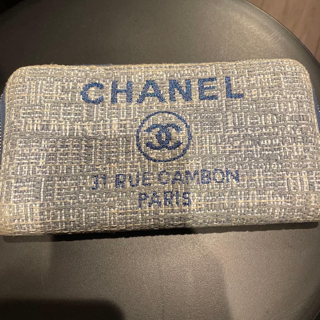 シャネル　CHANEL 長財布　ツイード