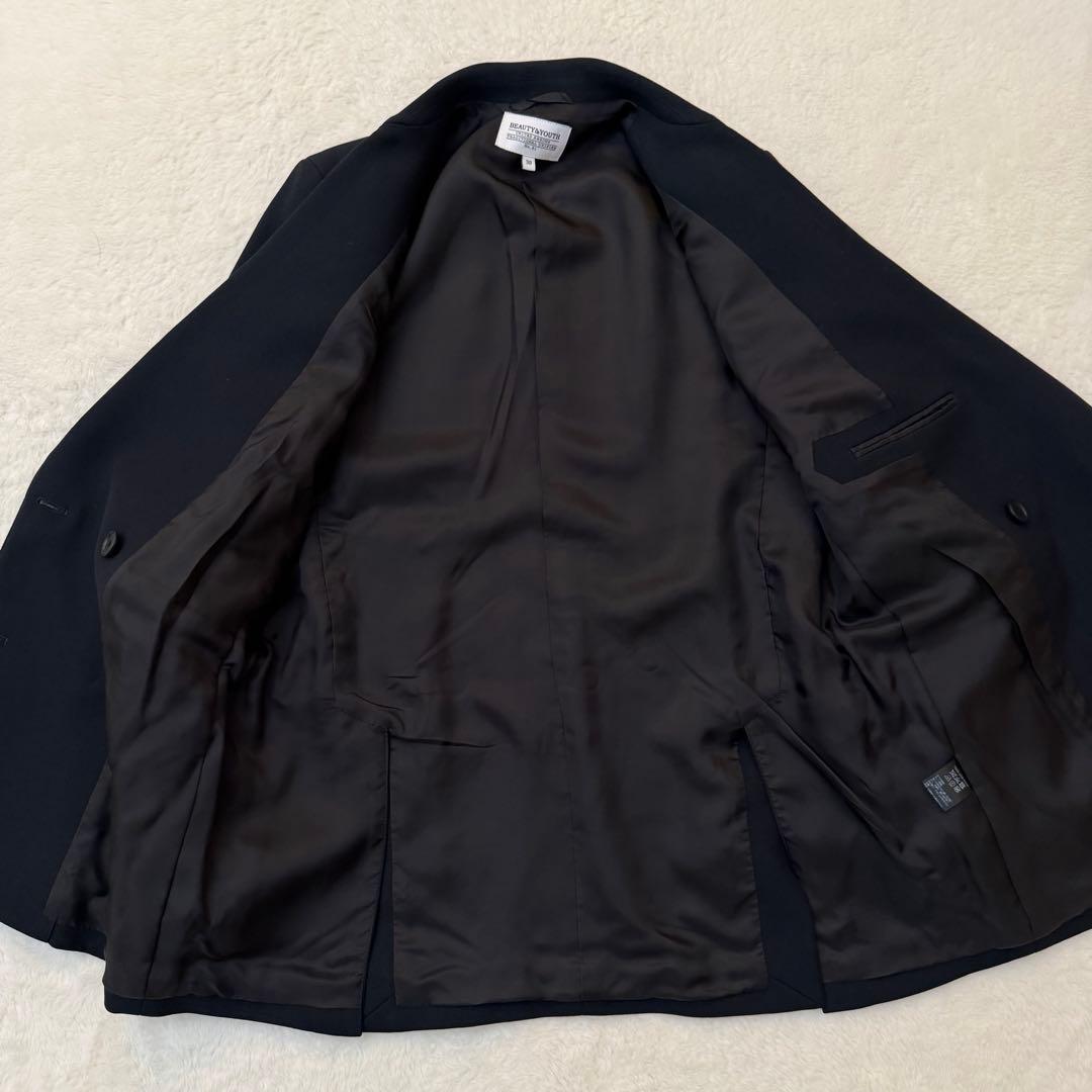 美品　BEAUTY&YOUTH ダブル 紺ブレ　金ボタン ジャケット 38