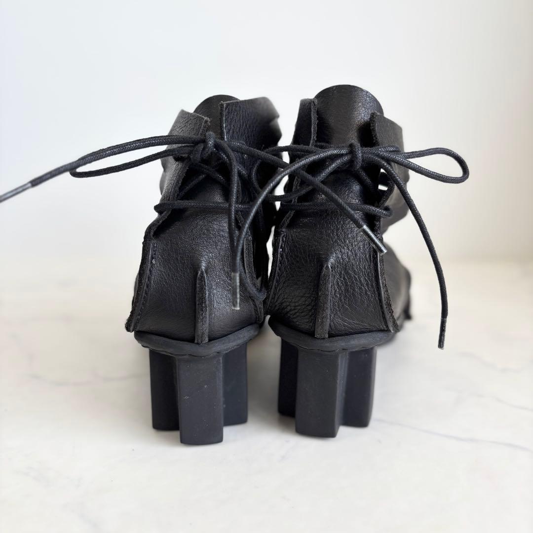 トリッペン 38 24.5 グラディエーター サンダル レザー ブラック