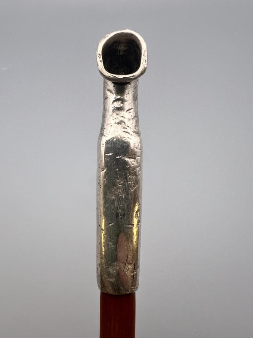 銀製　煙管　キセル　カッパ図　銀細工　アンティーク　重量約40g