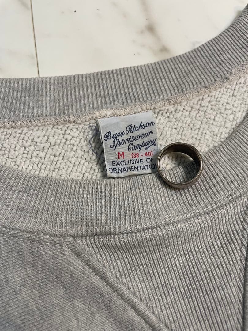 BUZZ RICKSON'S USMAプリント　リバースウィーブ スウェット