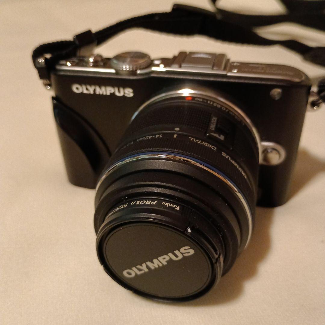 美品 Olympus ミラーレス一眼14-42mm バッグ・予備バッテリー付