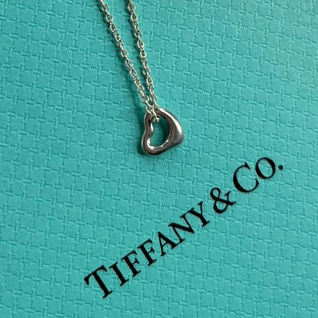 美品 Tiffany エルサペレッティ ネックレス ハート ミニ プチ シルバー