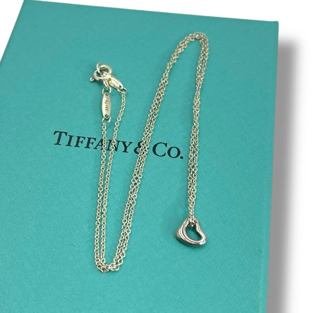 美品 Tiffany エルサペレッティ ネックレス ハート ミニ プチ シルバー