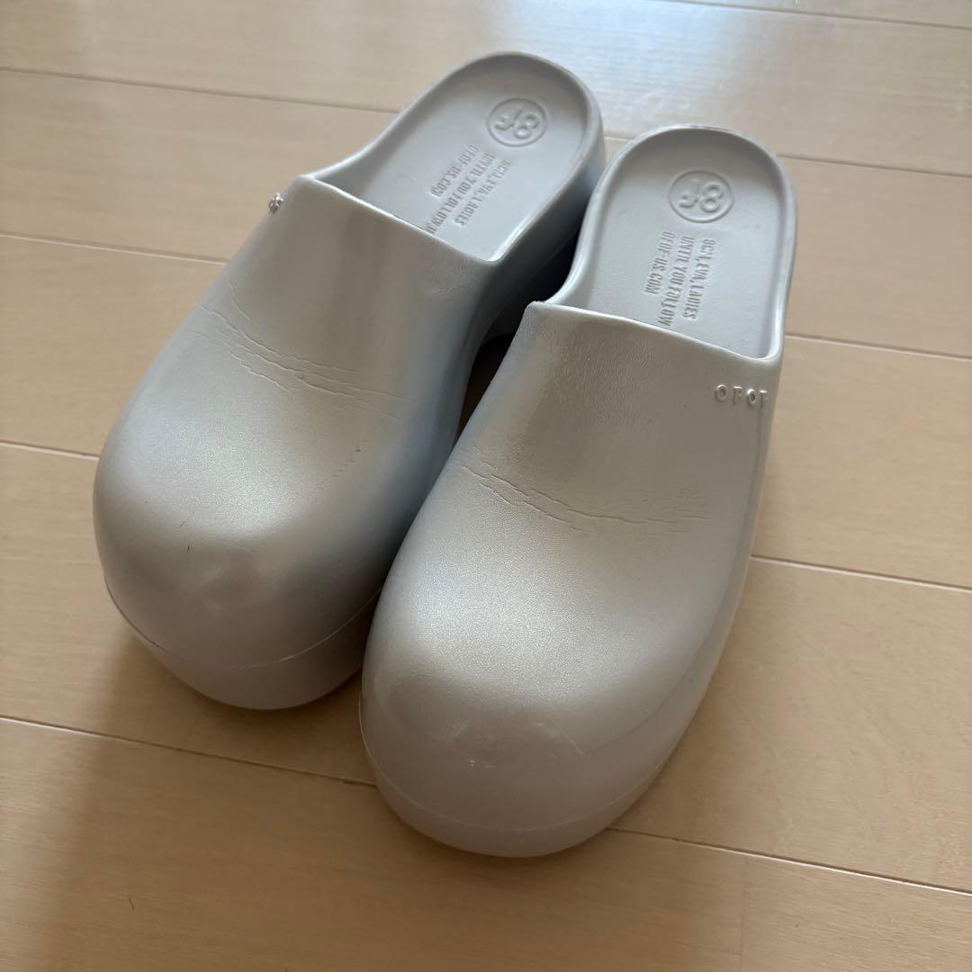 OFOF 厚底サンダル PURE SILVER ミュール