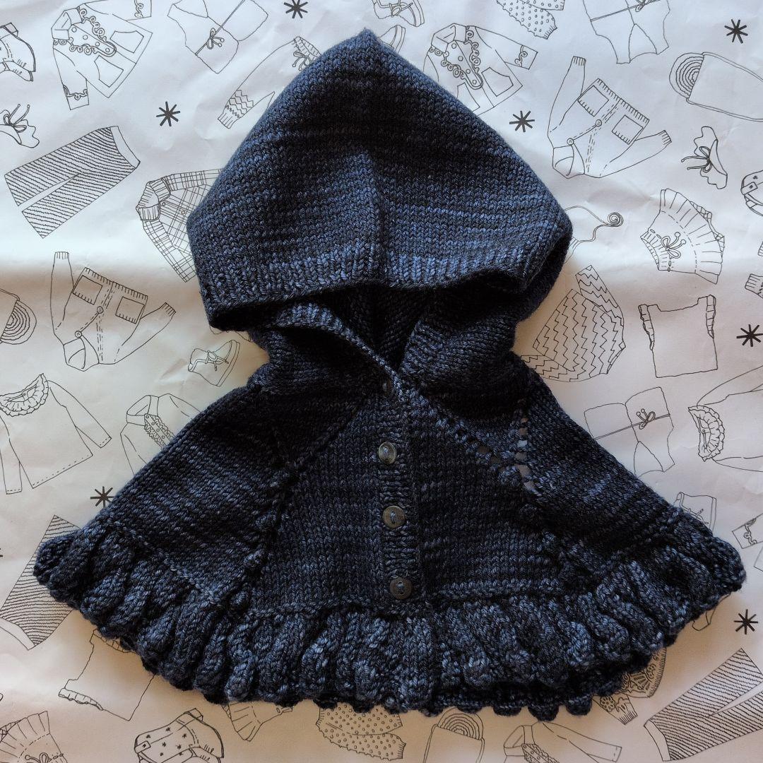 その他 misha and puff Ruffle Capelet Ink 6-8y