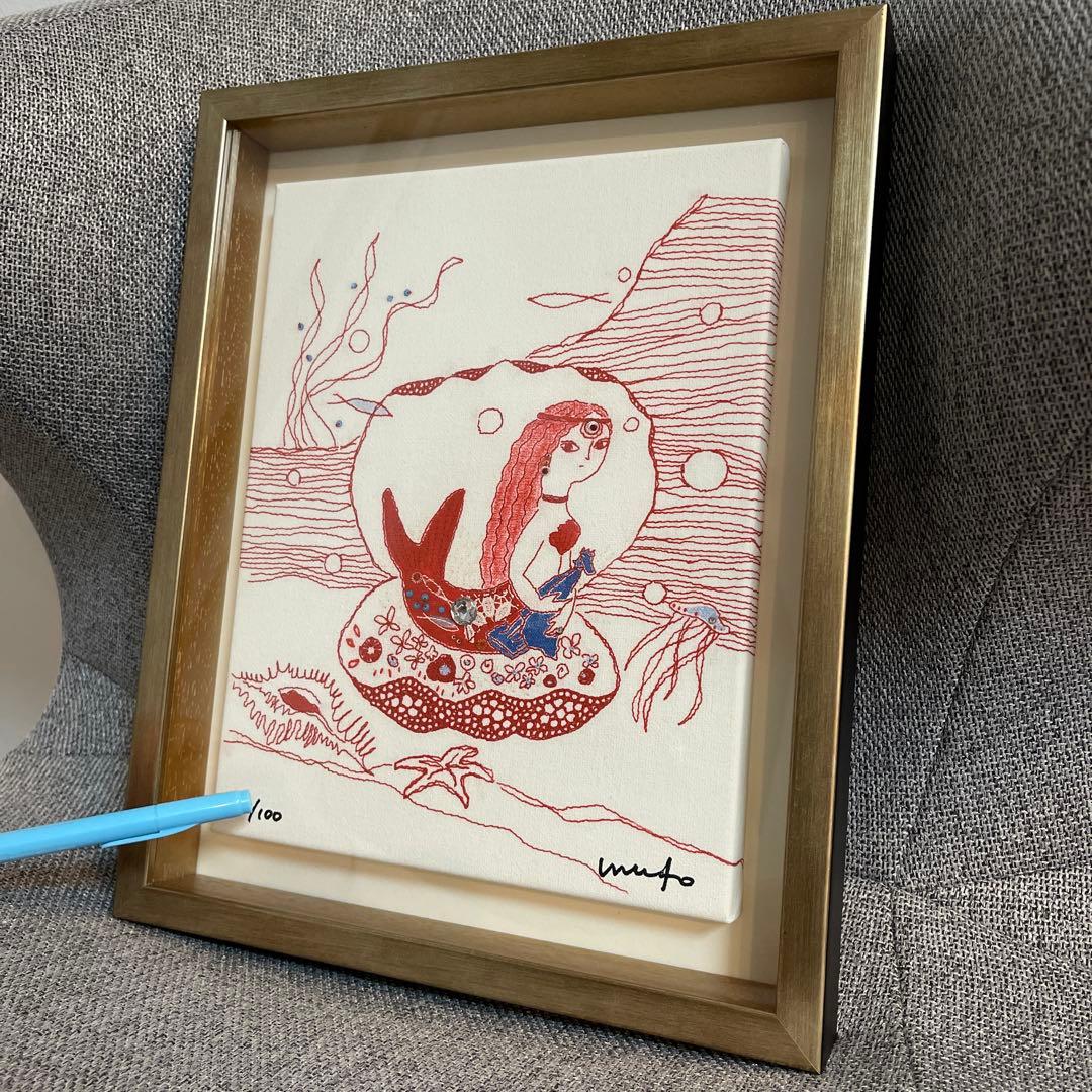 ミカオ　MICAO 人魚姫　版画　絵画