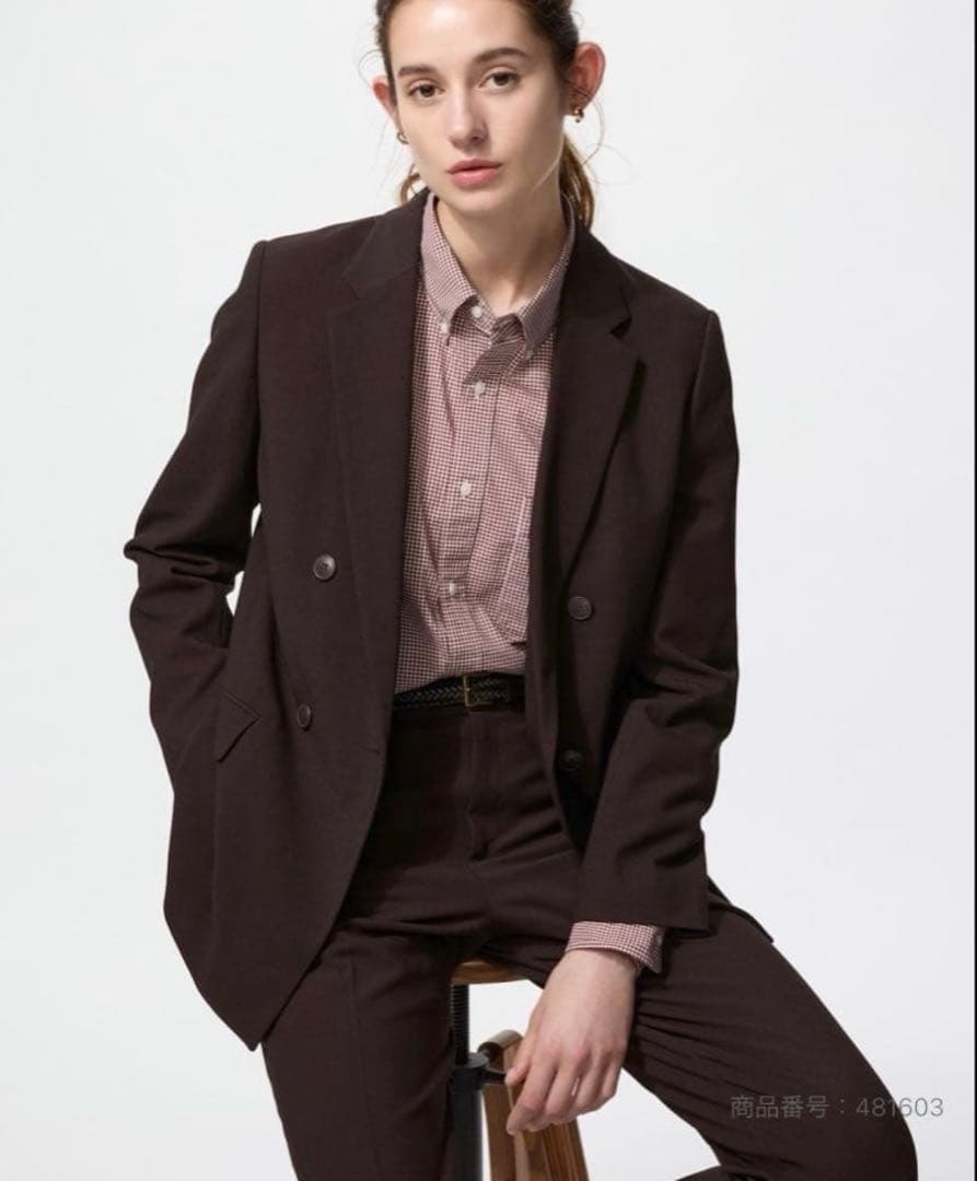 今季即完売 UNIQLO ダブルジャケット S 試着のみ