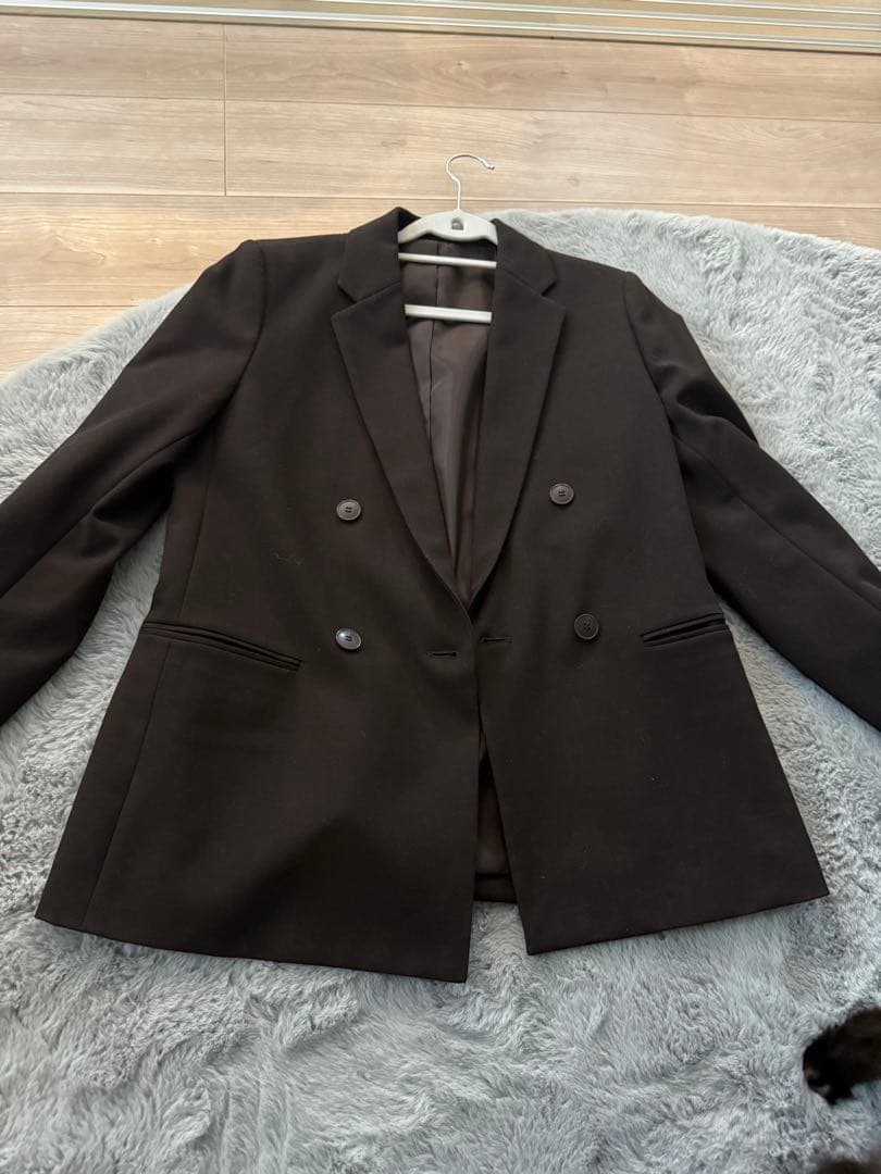 今季即完売 UNIQLO ダブルジャケット S 試着のみ