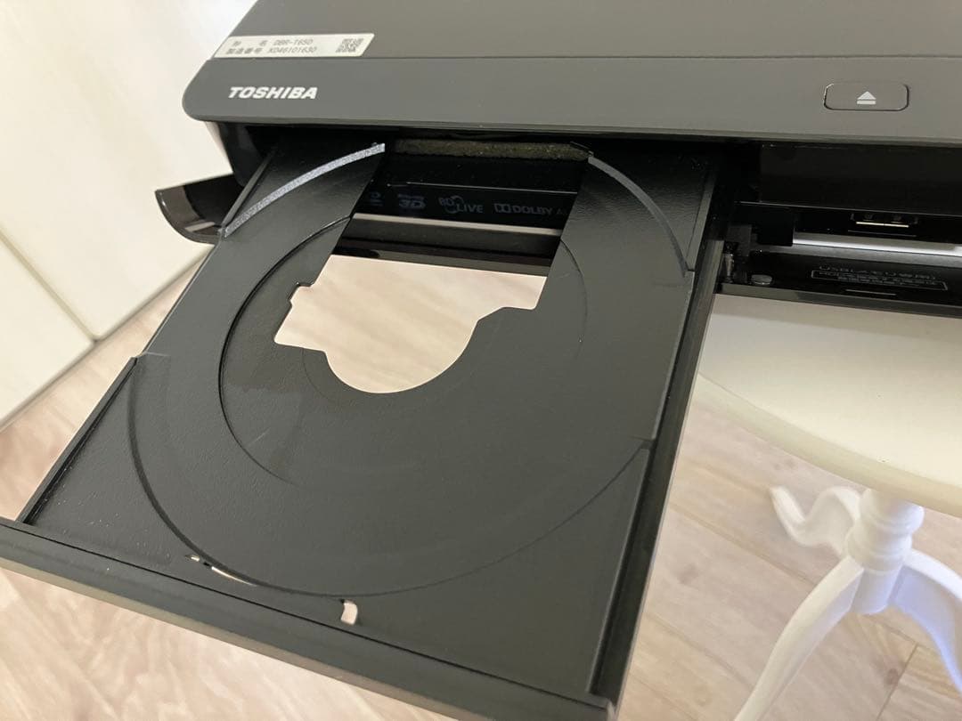 【TOSHIBA 東芝HDD&ブルーレイディスクレコーダー形名DBR-T650】