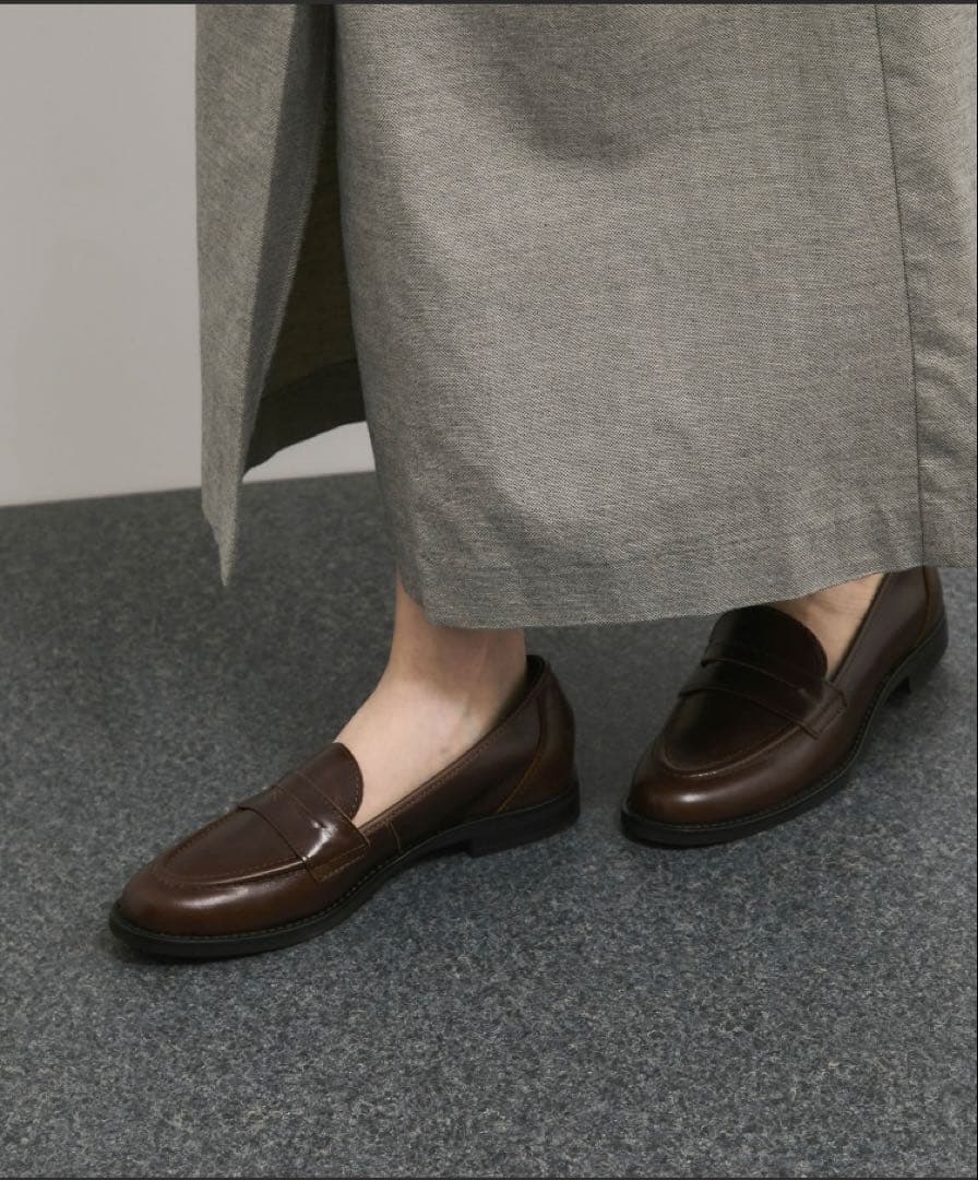 eness ローファー　ブラウン　37