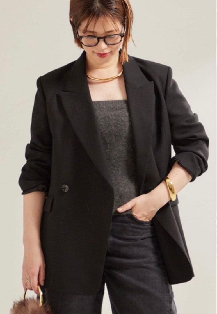 Plage 【R'IAM】OXテーラードジャケット38ブラック