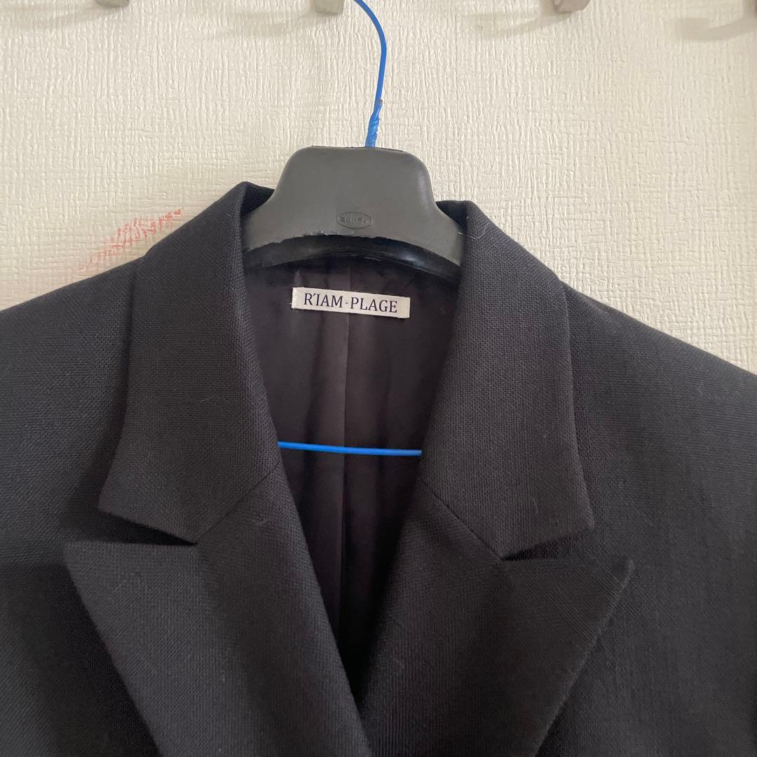 Plage 【R'IAM】OXテーラードジャケット38ブラック