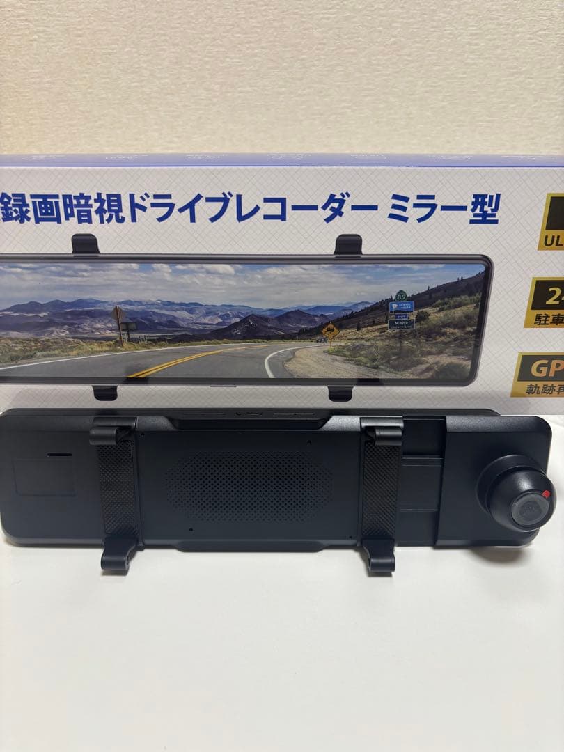 【新品未使用、匿名配送‼️】ドライブレコーダー ミラー型 伸縮式カメラ 170度