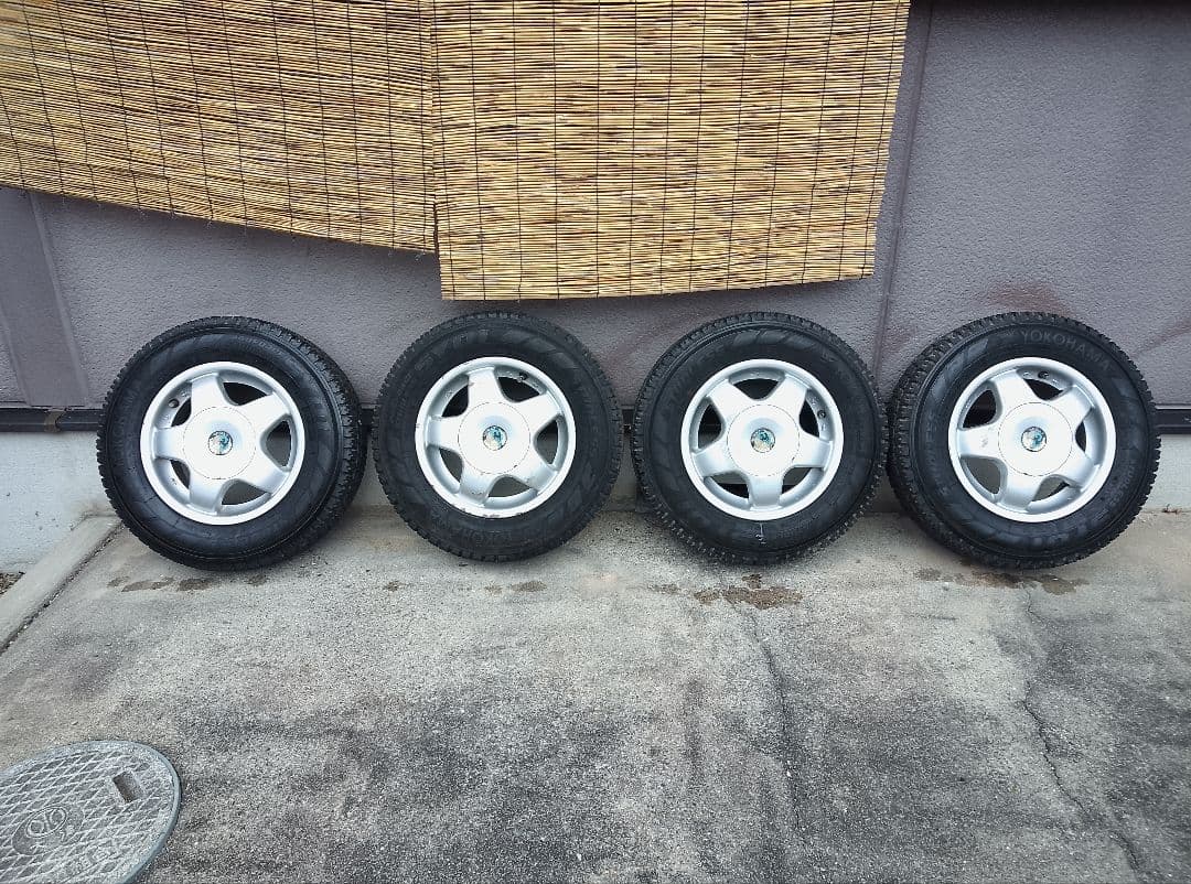 145R12 6PR LT・スタッドレスタイヤ・アルミホイール・2本のみ・2/2