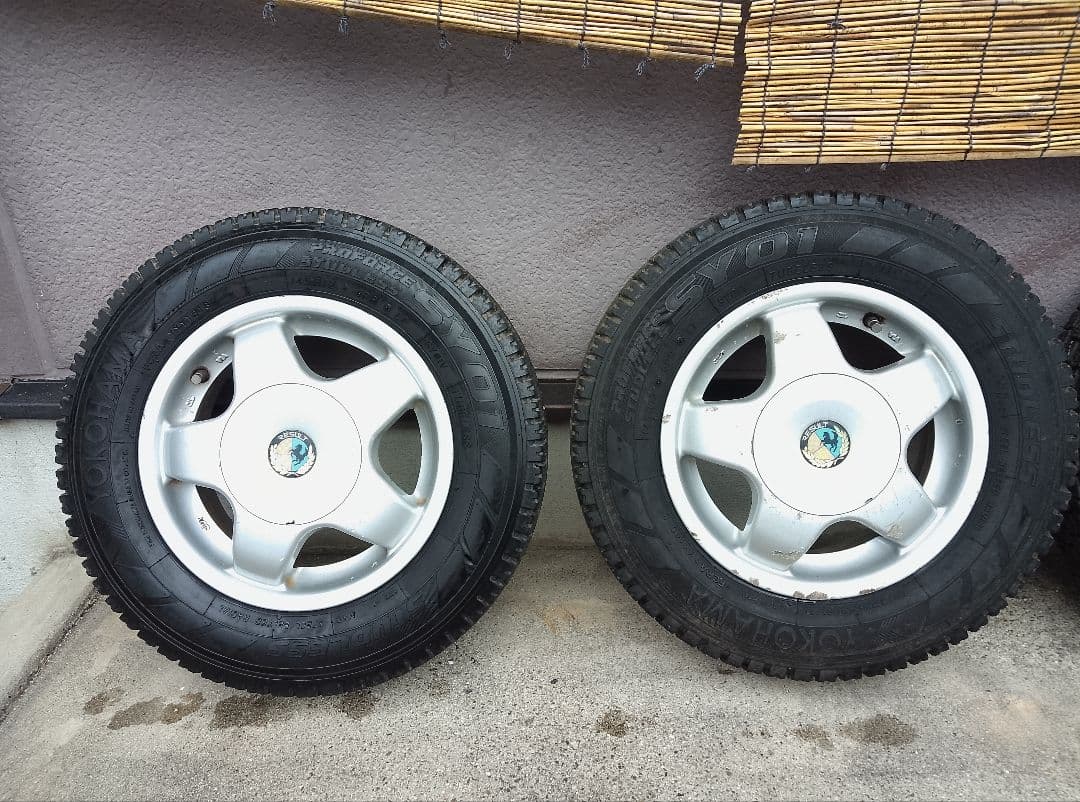 145R12 6PR LT・スタッドレスタイヤ・アルミホイール・2本のみ・2/2