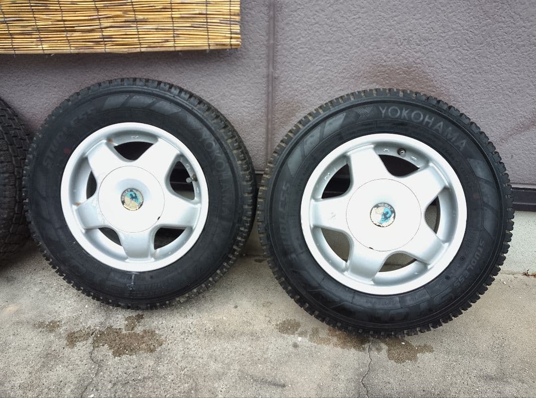 145R12 6PR LT・スタッドレスタイヤ・アルミホイール・2本のみ・2/2