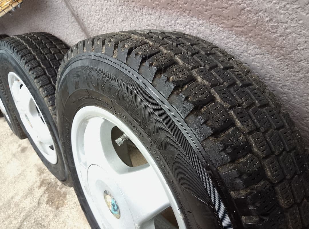 145R12 6PR LT・スタッドレスタイヤ・アルミホイール・2本のみ・2/2