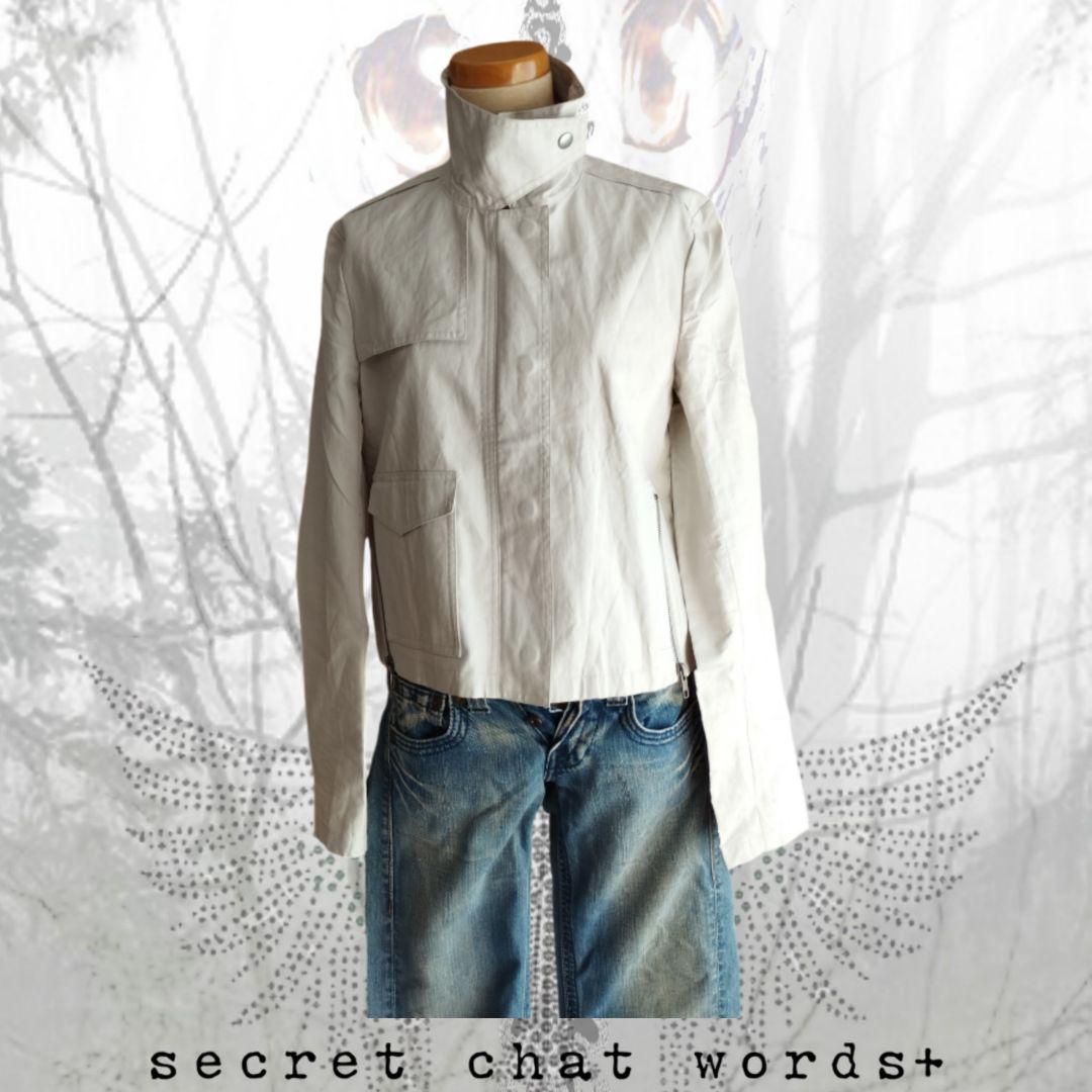 ✙˖y2k archive⌖ コーティングリネンライダースジャケット