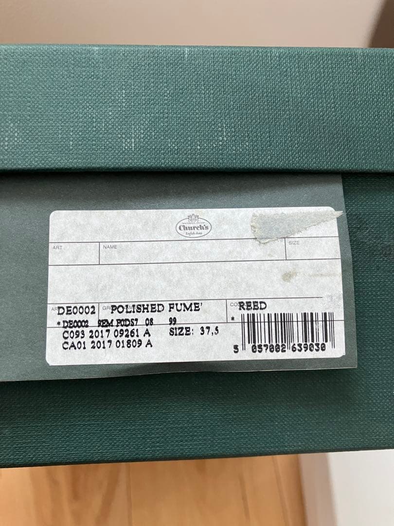 Church’s チャーチ Burwood グレーシューズ　スタッズ37.5