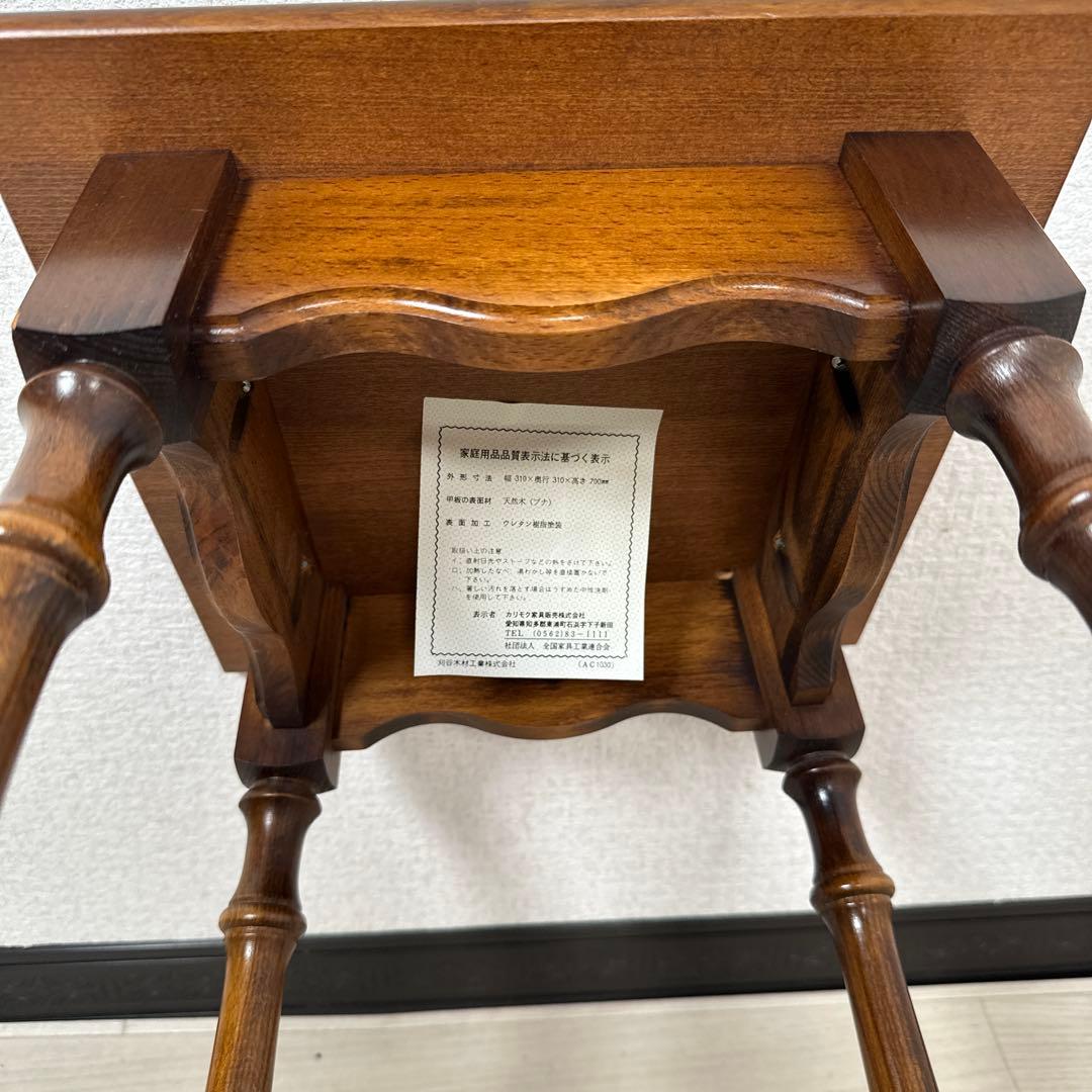 カリモク コロニアル サイドテーブル 電話台 TEL台 FAX台 ※i4※