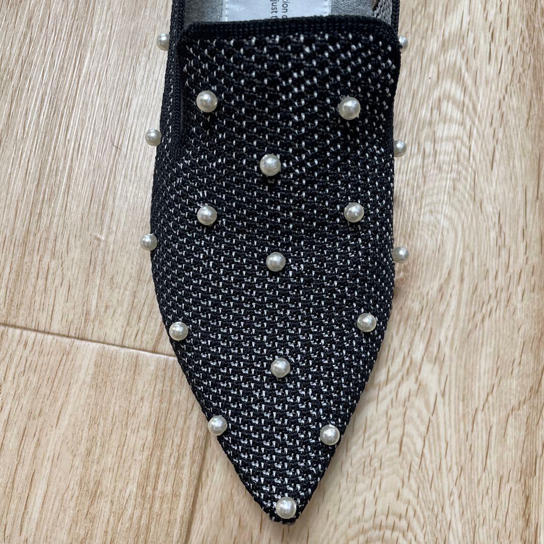 offen オッフェン パール オペラシューズ 38 ブラック