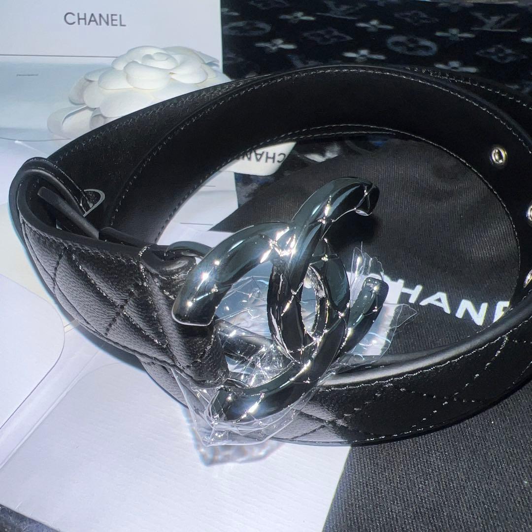 シャネル 黒 ベルト