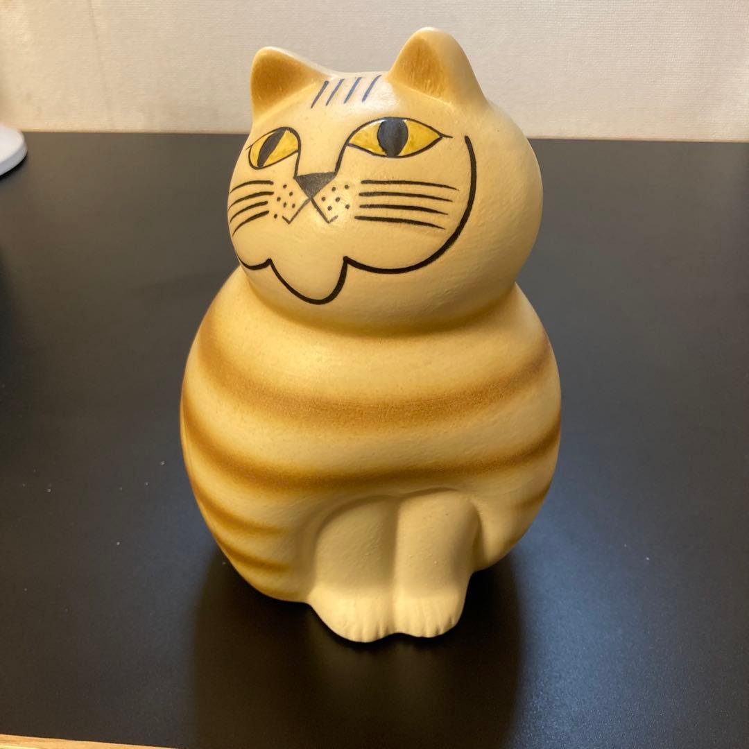 リサラーソン　ミディアム　ミア　キャット　ブラウン　オブジェ　置物　猫