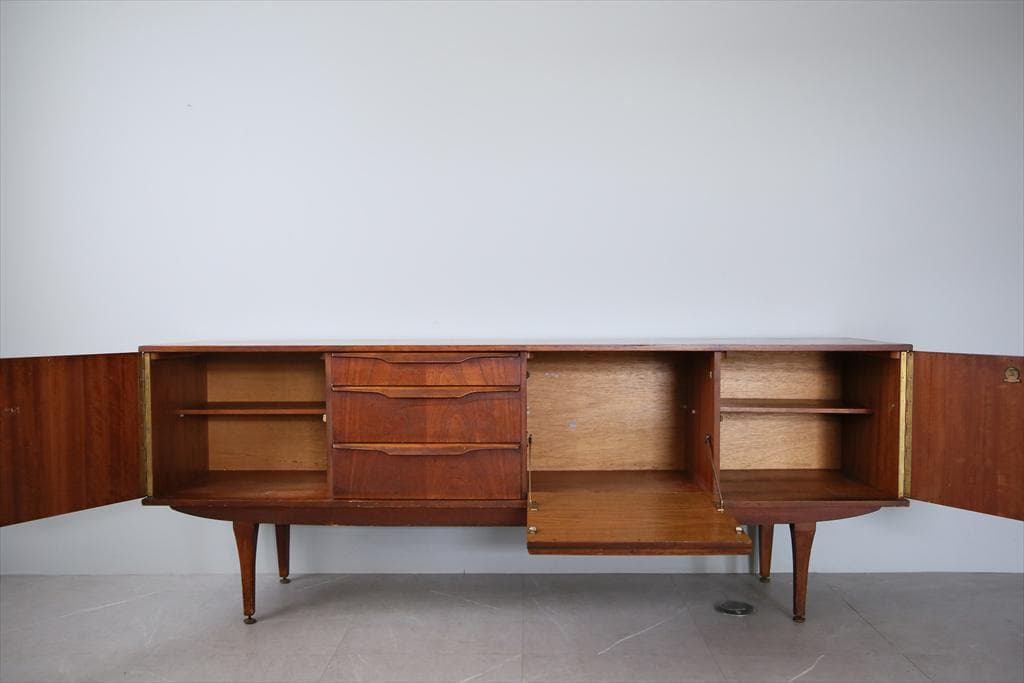 英国アンティークStonehill製サイドボード/木製机テレビ台(91-153)