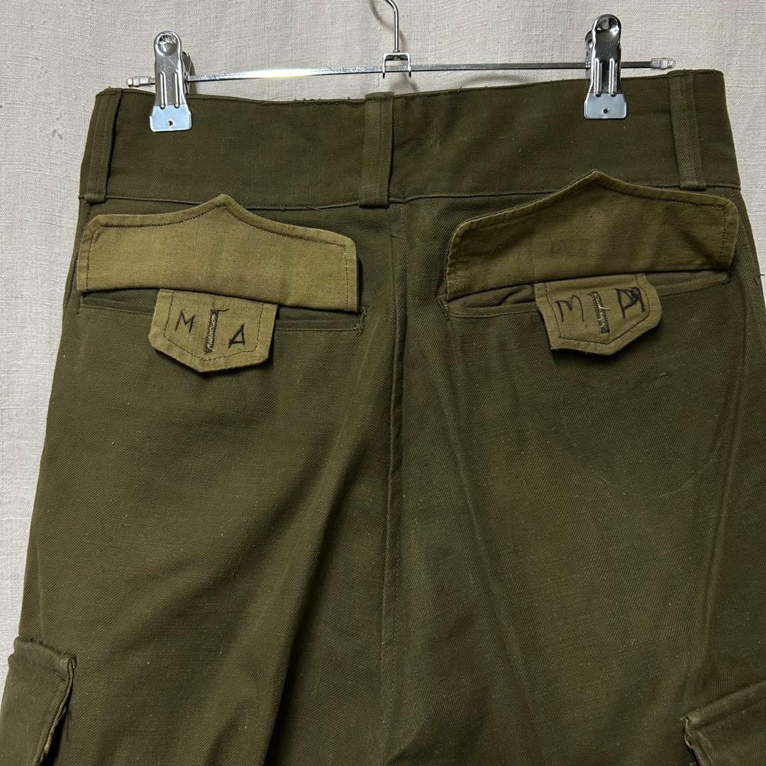 フランス軍 メタルボタン M47パンツ 前期タイプ 11 33 デッドストック