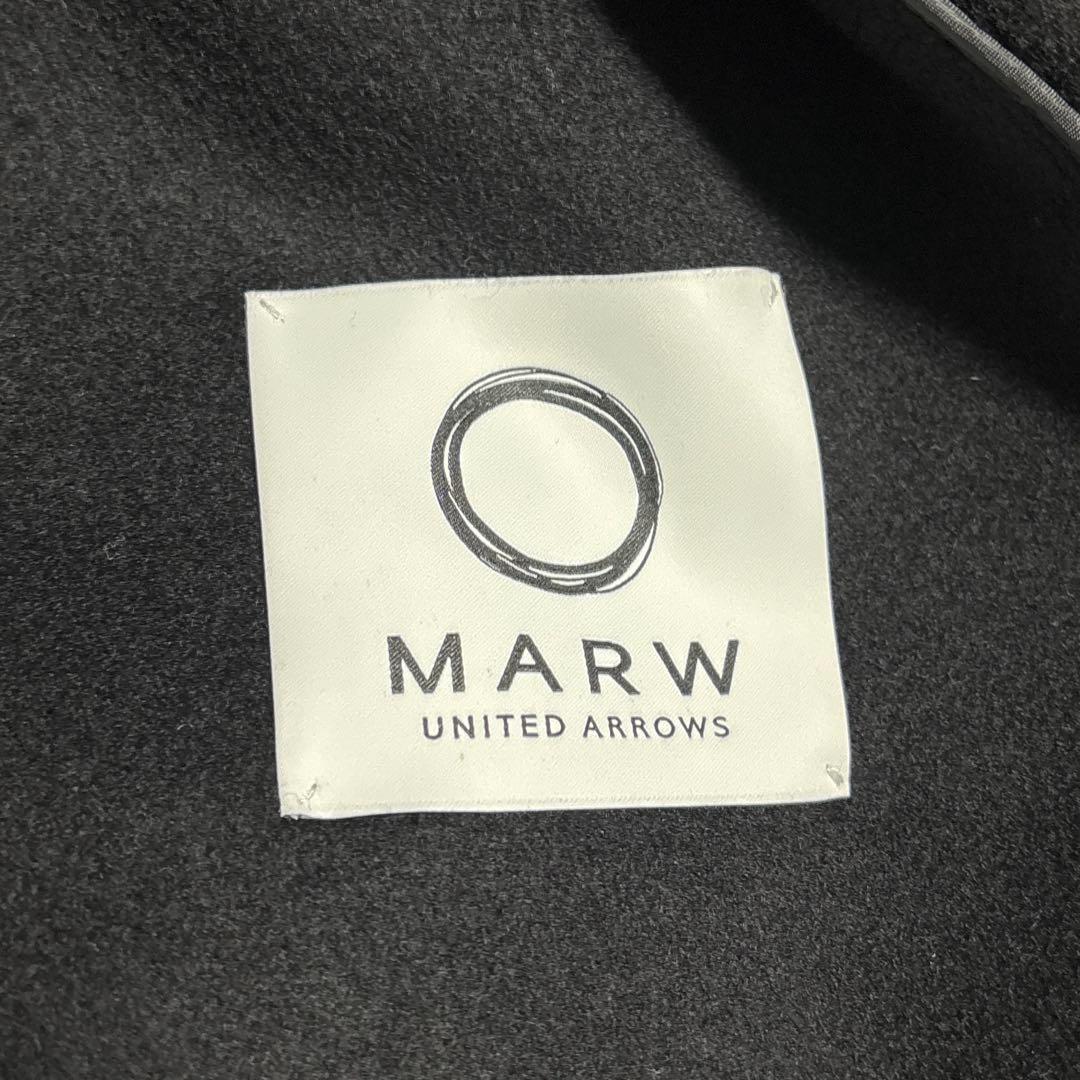MARW UNITED ARROWS リバー ミドル丈 コート　ブラック