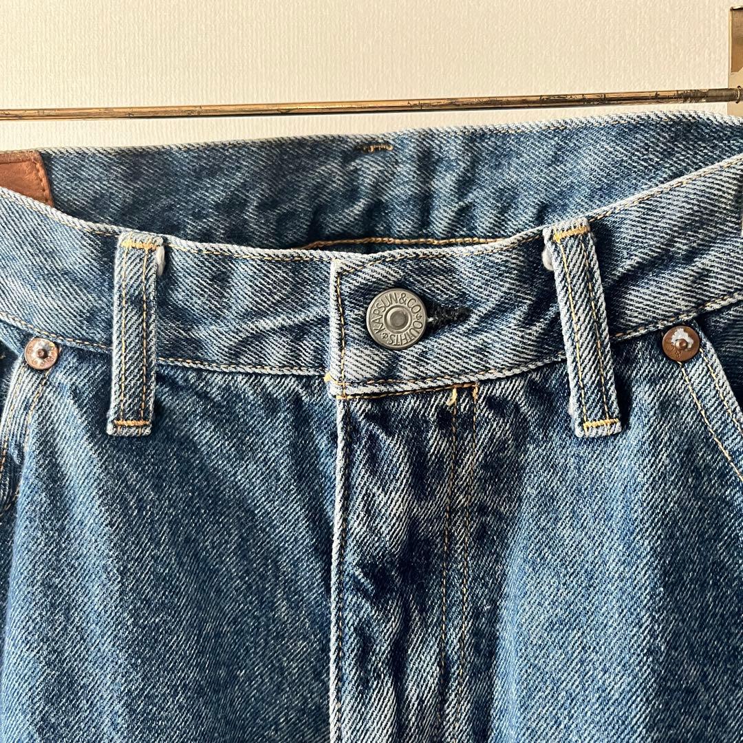 30 キャプテンサンシャイン 5P Zipper Front Denim
