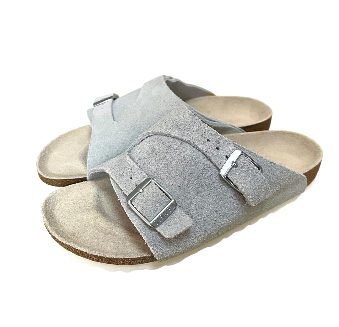 ビルケンシュトック　チューリッヒ　ホワイト　薄グレー　36 23.0