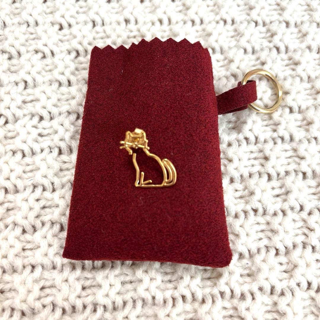 【美品】ALIITA MIAU ピアス シングル 猫 ゴールド 片耳用