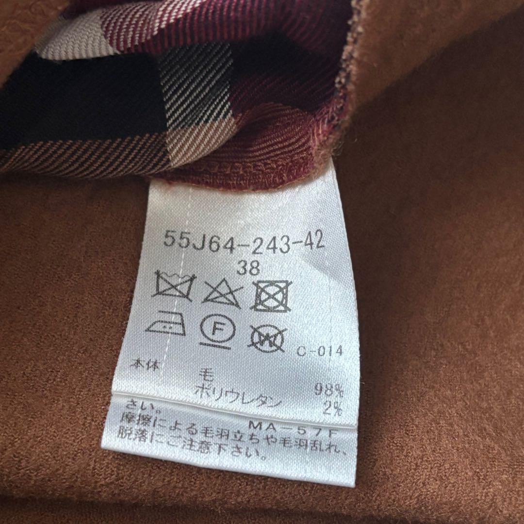 美品✨ ブルーレーベルクレストブリッジ シャツワンピース ブラウン 38