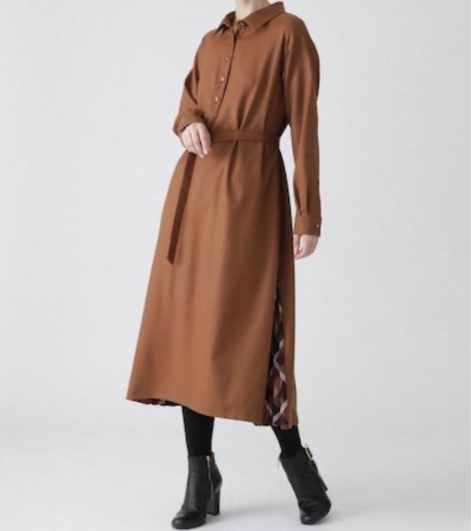 美品✨ ブルーレーベルクレストブリッジ シャツワンピース ブラウン 38