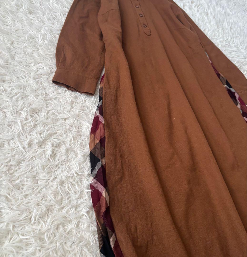 美品✨ ブルーレーベルクレストブリッジ シャツワンピース ブラウン 38